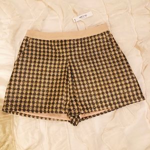 Ark & Co Pleated Jacquard Shorts NWT